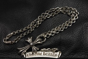 クロムハーツ、ペンダントペーパーチェーンネックレス、スモールCHクロス