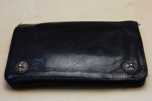 1ジップクロスボタン レザーウォレット 修理後 1ジップクロスボタン レザーウォレット 修理後